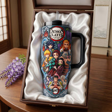 Load image into Gallery viewer, Embrace the Spirit of Adventure - Attack Squad 40oz Tumbler With Handle - Personalized Gift for Anime Fans, Friends, and Family Tumbler Cup PopCulturePrints