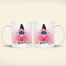 Load image into Gallery viewer, Personalized Feminist Empowerment Coffee Mug - Fight Like a Girl Coffee Mug PopCulturePrints