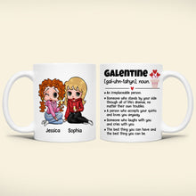 Load image into Gallery viewer, Personalized Galentine's Day Coffee Mug for Best Friends Coffee Mug PopCulturePrints