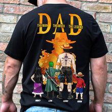 Load image into Gallery viewer, The Man, The Myth, The Legend - Best Pirate Dad Shirt - Personalized Gift for Dad, Grandpa, and Father Figures Shirts PopCulturePrints