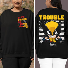 Load image into Gallery viewer, Personalized Deadpool Inspired Hoodie - Let's F*cking Go Shirts PopCulturePrints