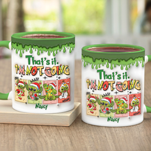 Load image into Gallery viewer, Personalized Alien Christmas Mug - Fun Holiday Gift Coffee Mug PopCulturePrints