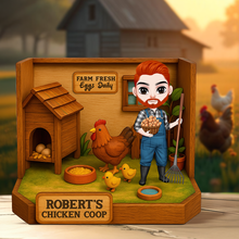 Load image into Gallery viewer, “Farm Fresh Eggs Daily” - Personalized Chicken Coop Plaque - Unique Gift for Farmers, Garden Lovers, and Special Occasions Shaped Plaques PopCulturePrints