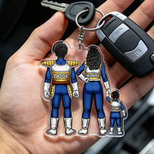 Load image into Gallery viewer, “Family Heroes Unite!” - Personalized Super Power Family Keychain - Gift for Mom, Dad, and Kids Keychains PopCulturePrints