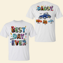 Load image into Gallery viewer, Best Day Ever! Personalized Dad Shirt - Unique Gift for Dad & Grandpa Shirts PopCulturePrints