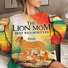 Load image into Gallery viewer, Personalized Lion Mom 3D T-Shirt - Best Wild Mom Ever AOP Products PopCulturePrints