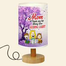 Load image into Gallery viewer, Mom, Thank You for Being My Guiding Light - Personalized Table Lamp Gift for Mom, Grandma Table Lamp PopCulturePrints