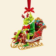 Load image into Gallery viewer, Let's Sleigh This Ride Tonight - Personalized Christmas Ornament for Couples Ornament PopCulturePrints