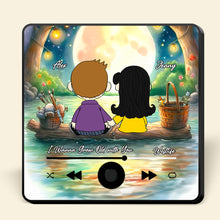 Load image into Gallery viewer, Personalized Moonlit Couple Fridge Magnet | Custom Cartoon Gift for Lovers Fridge Magnet PopCulturePrints
