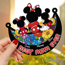 Load image into Gallery viewer, Best Mom Ever – Personalized Suncatcher Ornament for Mother's Day – Gift for Mom, Grandma & Kids Ornament PopCulturePrints