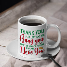 Load image into Gallery viewer, Personalized Christmas Couple Mug - I Love You Gift | Valentine's Day Gifts Coffee Mug PopCulturePrints
