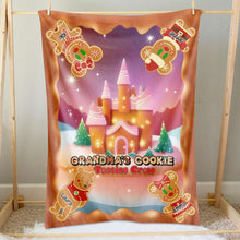 Load image into Gallery viewer, Custom Christmas Blanket for Grandma - Personalized Cookie Design Blanket PopCulturePrints