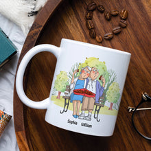 Load image into Gallery viewer, Personalized Cartoon Couple Mug | Unique Valentine's Day Gifts for Partners Coffee Mug PopCulturePrints