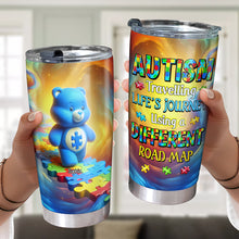 Load image into Gallery viewer, “A Unique Journey Awaits” - Personalized Kid Tumbler - Custom Gift for Children with Autism Tumbler Cup PopCulturePrints