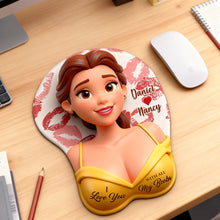 Load image into Gallery viewer, "I Love You With All My Boobs" - Sassy Girl 3D Mouse Pad - Personalized Gift for Couples Mouse Pads PopCulturePrints