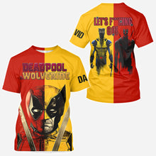 Load image into Gallery viewer, Personalized Deadpool & Wolverine All Over Shirt - Let's F***ing Go! All Over Shirt PopCulturePrints