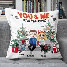 Load image into Gallery viewer, Personalized Cat Lover Pillow - Couple Gift | Christmas Special | Valentine's Day Gifts Pillow PopCulturePrints