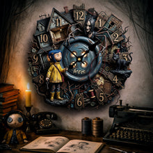 Load image into Gallery viewer, Time Flies in a Spooky World - Nightmare Hanging Wall Clock - Personalized Gift for All Occasions Hanging Wall Clock PopCulturePrints