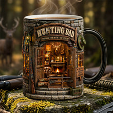 Load image into Gallery viewer, Hunting Dad: The Man, The Myth, The Legend - Personalized Magic Mug for Dads and Grandpas Coffee Mug PopCulturePrints