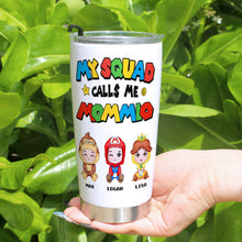 Load image into Gallery viewer, Personalized 'My Squad Calls Me' Character Tumbler Tumbler Cup PopCulturePrints