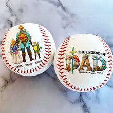 Load image into Gallery viewer, "A Legend in Every Game: Personalized Baseball for Dad" - Custom Gift for Fathers and Sports Lovers Baseball PopCulturePrints