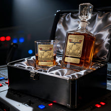 Load image into Gallery viewer, "Soar High with Pride!" - Fighter Aircraft 40th Anniversary Decanter Set - Personalized Gifts for Aviation Enthusiasts Bottle PopCulturePrints