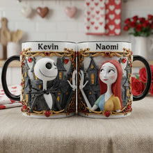 Load image into Gallery viewer, “Love Beyond Life” - Personalized Skeleton Couple Coffee Mug Set - Perfect Gift for Couples & Halloween Lovers Coffee Mug PopCulturePrints