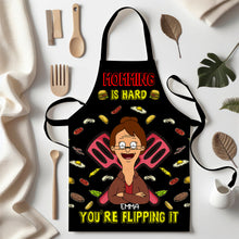 Load image into Gallery viewer, Personalized Apron for Moms - Momming is Hard Aprons PopCulturePrints