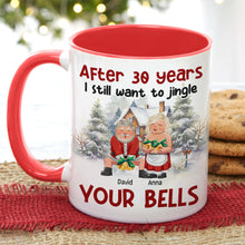 Load image into Gallery viewer, Personalized Accent Mug - Jingle Your Bells Gift for Couples | Valentine's Day Gifts Coffee Mug PopCulturePrints
