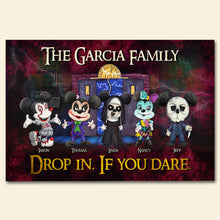 Load image into Gallery viewer, Spooky Family Personalized Doormat - Horror Fan Gift Doormat PopCulturePrints