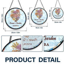 Load image into Gallery viewer, “Celebrate Grandma's Love” - Personalized Stained Glass Window Hanging Suncatcher - Gift for Mom, Grandma, and Loved Ones Suncatcher Ornament PopCulturePrints