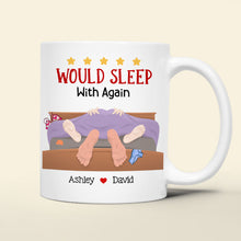Load image into Gallery viewer, Personalized Couple Mug: Would Sleep With Again Coffee Mug PopCulturePrints