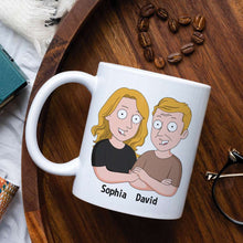 Load image into Gallery viewer, Personalized Cartoon Characters Dad Appreciation Mug Coffee Mug PopCulturePrints