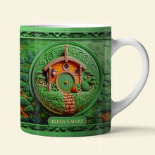 Load image into Gallery viewer, Personalized Fantasy Adventure Coffee Mug - Custom Hobbit House Design Coffee Mug PopCulturePrints