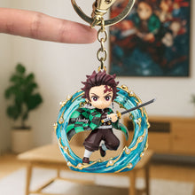 Load image into Gallery viewer, “Embrace Your Inner Darkness!” - Darkness Hunter Keychain, Personalized Gift for Anime Lovers Keychains PopCulturePrints