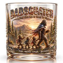Load image into Gallery viewer, “A Dad Like Me Is Hard to Find” - Wild Dad & Little Ones Round Glass - Personalized Gifts for Dads and Grandpas Glass PopCulturePrints