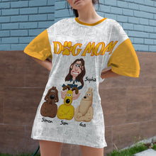 Load image into Gallery viewer, “Every Dog Mom Deserves this!” - Pet Mom Raglan Dress - Personalized Gifts for Mom AOP Products PopCulturePrints