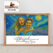 Load image into Gallery viewer, Together is Our Favorite Place - Custom Photo Canvas Print for Couples Poster & Canvas PopCulturePrints