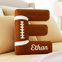 Load image into Gallery viewer, Unique Personalized Alphabet Pillow - Perfect Custom Gift for Kids, Friends, and Sports Lovers Pillow PopCulturePrints