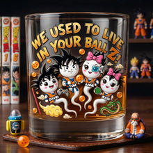 Load image into Gallery viewer, “We Used To Live In Your Ball Z!” – Personalized Power Sperm Squad Round Glass - Gift for Dad, Grandpa & More Glass PopCulturePrints