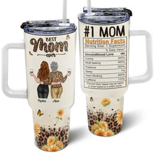 Load image into Gallery viewer, Best Mom Ever - Personalized 40oz Tumbler With Straw Tumbler PopCulturePrints