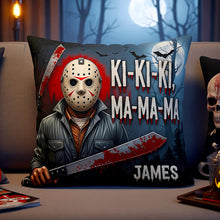 Load image into Gallery viewer, Never Sleep Again - Personalized Halloween Villain Square Pillow for Fans Pillow PopCulturePrints