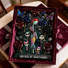 Load image into Gallery viewer, "Embrace the Unconventional Love!" - Horror Mom And Kids Acrylic Plaque - Personalized Gifts for Mom, Grandma, and More Shaped Plaques PopCulturePrints