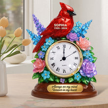 Load image into Gallery viewer, Always on my mind, Forever in my heart - Memorial Desk Clock Plaque, Personalized Gift for Loved Ones Clock Plaques PopCulturePrints