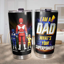 Load image into Gallery viewer, Super Dad Personalized Tumbler - 20oz Tumbler Cup PopCulturePrints