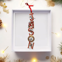 Load image into Gallery viewer, Celebrate With Personalized Joy - Custom Alphabet Letter Ornament - Perfect Holiday Gift for Friends and Family Ornament PopCulturePrints