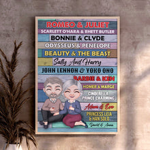 Load image into Gallery viewer, Personalized Elderly Couple Canvas Print - Unique Gift Idea Poster & Canvas PopCulturePrints