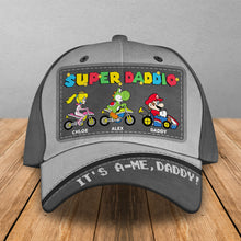 Load image into Gallery viewer, Personalized Super Dad Cap - Custom Classic Hat for Dads Caps PopCulturePrints