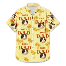 Load image into Gallery viewer, “For the Best Dog Dad Ever!” - Custom Photo Personalized Hawaiian Shirt - Gift for Dog Lovers, Pet Dads, and Special Occasions Hawaiian Shirt PopCulturePrints