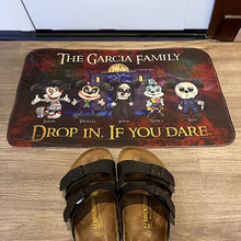 Load image into Gallery viewer, Spooky Family Personalized Doormat - Horror Fan Gift Doormat PopCulturePrints
